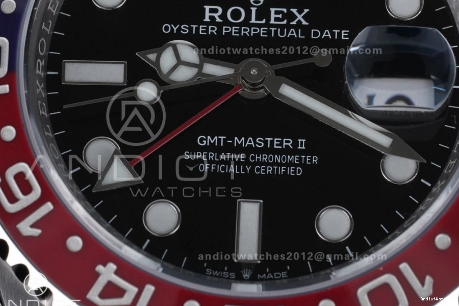 SH3285 V 1:1 Bezel BLRO Best New SS Pepsi OdorResistant Master (UV Edition II ARF ) On Oyster Bracelet 904L GMT 126710 858 0420